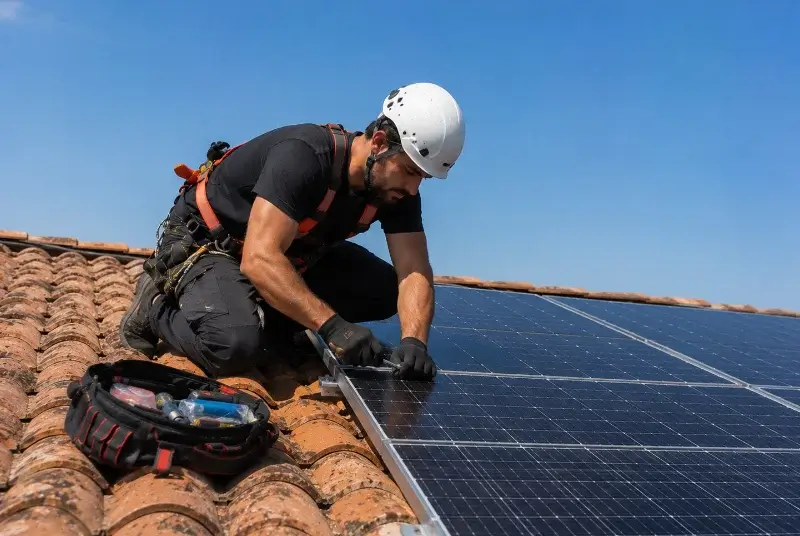 Maintenance et monitoring de panneaux solaires à Villiers-en-Plaine