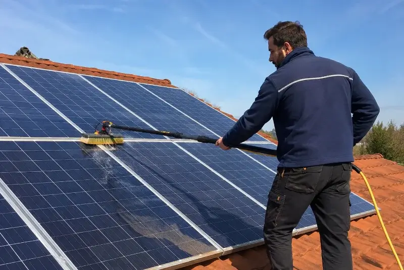 Nettoyage et entretien de panneaux solaires à Villiers-en-Plaine